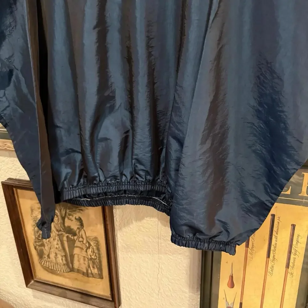 Vintage 80s/90s RARE Surf‎ Style Pullover Windbreaker Jacket One Size Blue